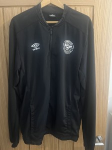 Brentford Football Club Rare Black Tracksuit Top XL for sale on Ebay