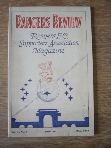 1947 GLASGOW RANGERS REVIEW : SUPPORTERS ASSOCIATION MAGAZINE VOL 1 NO 2 for sale on Ebay