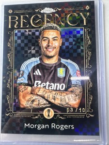 Topps UCC Regency Black /10 Morgan Rogers London Exclusive Aston Villa for sale on Ebay