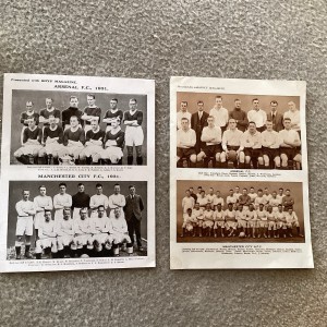 4 x Uncut Photos Arsenal and Man City 1931 and Possibly 1930 from Boys Magazine  for sale on Ebay