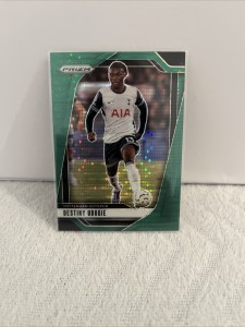 Tottenham Hotspur Destiny Udogie Green Pulsar 2025 Panini Prizm Football Card for sale on Ebay
