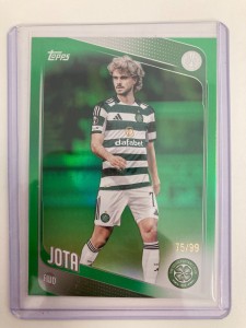 TOPPS UCC FLAGSHIP 25/26 JOTA CELTIC GREEN FOIL 75/99. for sale on Ebay