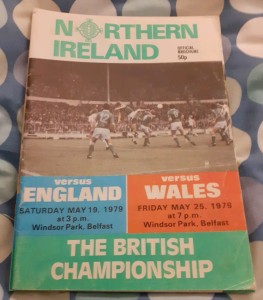 6 X Northern Ireland V England/ Wales Home Championship  Programmes 1979 -84 for sale on Ebay