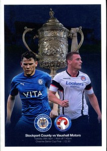 Stockport County v Vauxhall Motors 26/04/22 Cheshire Senior Cup Final for sale on Ebay