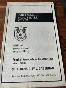St Albans City v Dagenham FA Amateur Cup Football Programme Season 1969-1970 for sale on Ebay