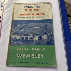 Original 1957 FA Cup Final Programme Aston Villa V Man Utd for sale on Ebay