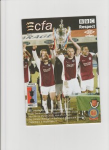 2009-10 AFC Hornchurch v. Colchester United - Essex Senior Cup Final @ Dagenham for sale on Ebay