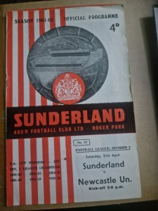 1961/62 Sunderland v Newcastle United Division Two Programme for sale on Ebay
