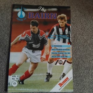 Falkirk V Rangers 1991/92 for sale on Ebay