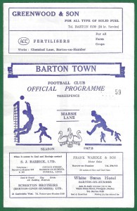 1967/1968 OFFICIAL PROGRAMME, BARTON TOWN FOOTBALL CLUB V HATFIELD MAIN. for sale on Ebay