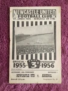 1955/56 NEWCASTLE UNITED FC v ARSENAL FC - FOOTBALL PROGRAMME for sale on Ebay