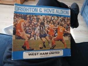 Brighton & Hove Albion v West Ham United Season 1978-1979 for sale on Ebay