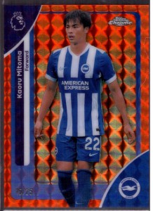 Kaoru Mitoma /25 2025-26 Topps Chrome Premier League Brighton for sale on Ebay