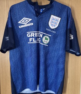 Vintage England 1996 Jersey Training Top Green Flag Umbro Size XXL 90s Shirt for sale on Ebay