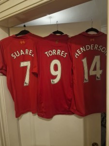 Liverpool Shirts Bundle Mens Lfc Torres Henderson Suarez Red for sale on Ebay