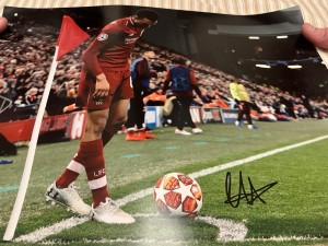Trent Alexander-Arnold Hand Signed Liverpool Corner Taken Quickly 16x12 Photo for sale on Ebay