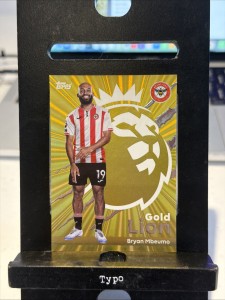 Topps Premier League 25/26 Gold Lion Bryan Mbeumo Brentford for sale on Ebay
