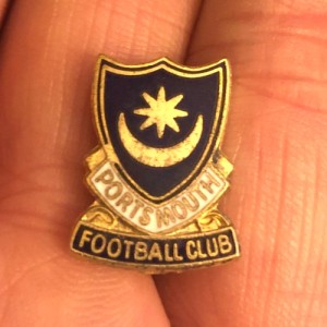 RARE OLD PORTSMOUTH F.C. SMALL SHIELD CREST ENAMEL PIN BADGE  for sale on Ebay