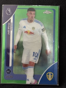 Topps Chrome Joel Piroe /99 Green Refractor Leeds for sale on Ebay