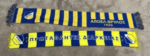 Apoel FC 2x Scarfs  Football 2014 & 2017 for sale on Ebay