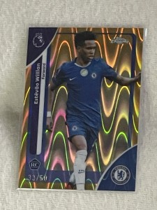 Topps Premier League Estevao Chelsea Rookie /50 Gold Lava for sale on Ebay