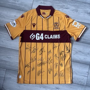 Signed Motherwell 25/26 Shirt - McGinn Player Issue for sale on Ebay