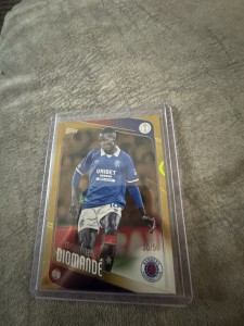 Topps Flagship UCC Mohamed Diomande Glasgow Rangers Parallel /50 for sale on Ebay