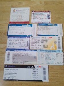 Leeds United Ticket Stubs Home & Away x 9 All Listed Job Lot for sale on Ebay