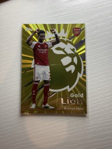 Bukayo Saka Arsenal FC Golden Lion Premier League 2026 for sale on Ebay