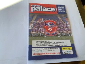 Crystal Palace v Arsenal Southern Junior Floodlit cup Final  1996/97  1st leg for sale on Ebay