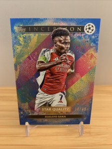 Bukayo Saka /49 Topps Inception 2025 Arsenal for sale on Ebay