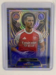 TOPPS GOLD 2025 MIKEL MERINO ARSENAL PARALLEL 69/99 for sale on Ebay