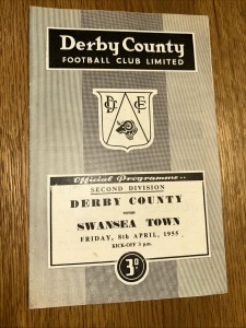 Derby County V Swansea Town 1954/55 for sale on Ebay