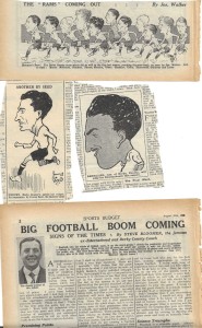 DERBY COUNTY CARICATURE BY JOS. WALKER SPORTS BUDGET 1923 + 2 PLAYERS BLOOMER for sale on Ebay