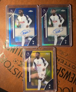 Kolo Muani Topps Chrome Premier League Tottenham Bundle (2x Auto) for sale on Ebay