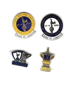 TOTTENHAM HOTSPUR BADGES SET OF 4 for sale on Ebay