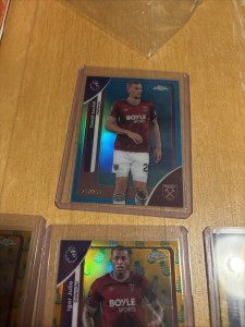 West Ham Soucek/299 Potts /275 + Pineapples Topps Chrome Premier League 2026 for sale on Ebay