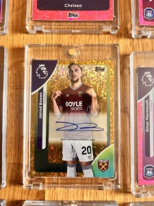 Topps 26 Signed Jarrod Bowen West Ham #27/50 for sale on Ebay