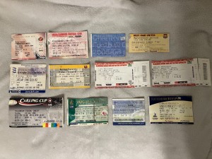 2005/06  Manchester United  Away Ticket x 12 - Final Arsenal Spurs West Ham for sale on Ebay