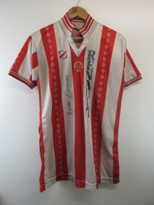 Sheffield United Vintage Hobott 82-83 home shirt #8 signed Keith Edwards for sale on Ebay