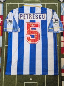 Sheffield Wednesday 1994-1995 Football Shirt LARGE PETRESCU 5# ROMANIA SHEFF WED for sale on Ebay
