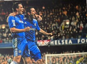 John Terry & Frank Lampard CL Duo Hand Signed Chelsea 16x12 Photo + Verified COA for sale on Ebay