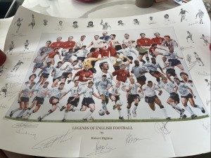 England Multi-Signed Legends of English Football Limited Edition Print for sale on Ebay
