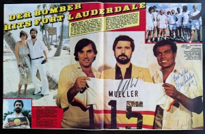 GEORGE BEST GERD MULLER TEOFILIO CUBILLAS signed 1979 USA Soccer photo feature for sale on Ebay