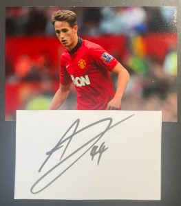 Adnan Januzaj Signed Autograph White Index Card Man Utd Football & Free Photo for sale on Ebay