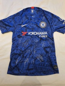 Squad signed Chelsea T-shirt 2019/2020 season with certificate of authenticity. for sale on Ebay
