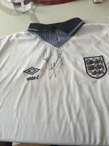 England Shirt Signed by Paul Gascoigne for sale on Ebay