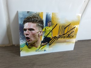 VIKTOR GYOKERES - SWEDEN Hand Signed Futera FX Football trading card ARSENAL  for sale on Ebay