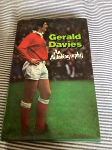 Autographed First Edition Gerald Davies Autobiography for sale on Ebay