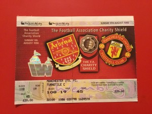Unused Ticket: 1998 FA Charity Shield.  Arsenal v Manchester United for sale on Ebay